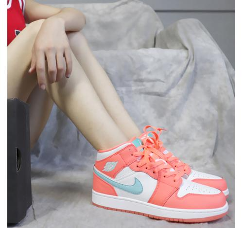Giày Nike Air Jordan 1 Mid GG 'Crimson Pulse' 555112-814 - Ảnh 3