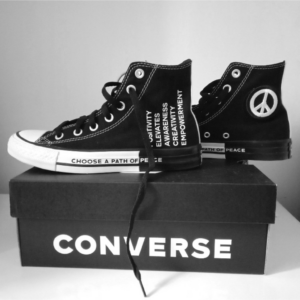 Giay Converse Chuck Taylor All Star High 'Seek Peace Black' 165766C
