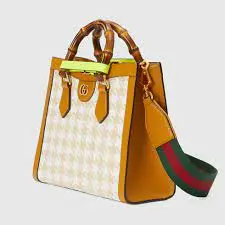 Tui Gucci Diana Small Houndstooth Tote 'Beige' 702721-UZPBT-8046