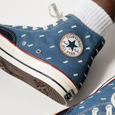Giày Converse Chuck 70 High 'Indigo Boro' 171064C - Ảnh 5