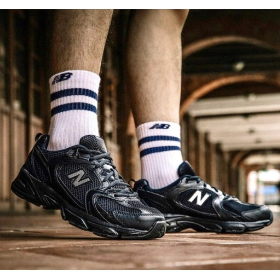 Giày New Balance 530 Retro 'Black' MR530FB1 - Ảnh 4