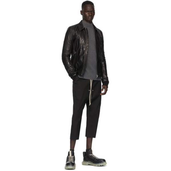 Giày Rick Owens Black Maximal Lace-Up Shoes For Men RU20F3887LSD-90 - Ảnh 2