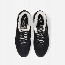 Giay Puma R78 Voyage Teddy Black Black Team Gold 382719-01