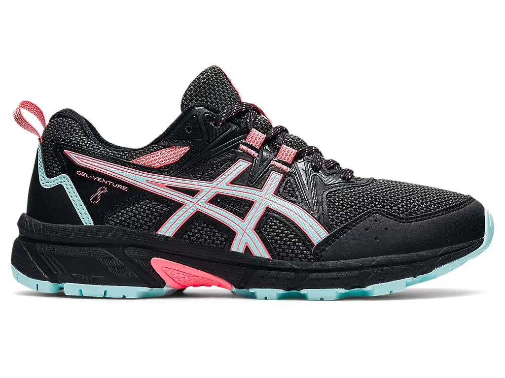 Alternative view of Giày Asics Wmns Gel Venture 8 Wide 'Black Clear Blue' 1012A706-008