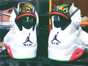 Alternative view of Giày Nike Air Jordan 6 Retro GS 'Hare' 384665-062