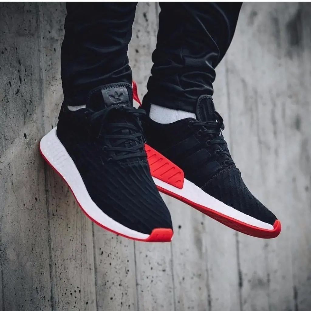 Alternative view of Giày Adidas NMD R2 Primeknit 'Core Black' BA7252