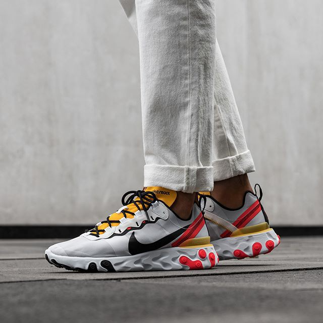 Giày Nike React Element 55 Bright Crimson BQ6166-102 - Ảnh 2