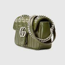 Tui Gucci GG Marmont Mini Shoulder Bag 'Green' ‎446744-UM8AF-3352