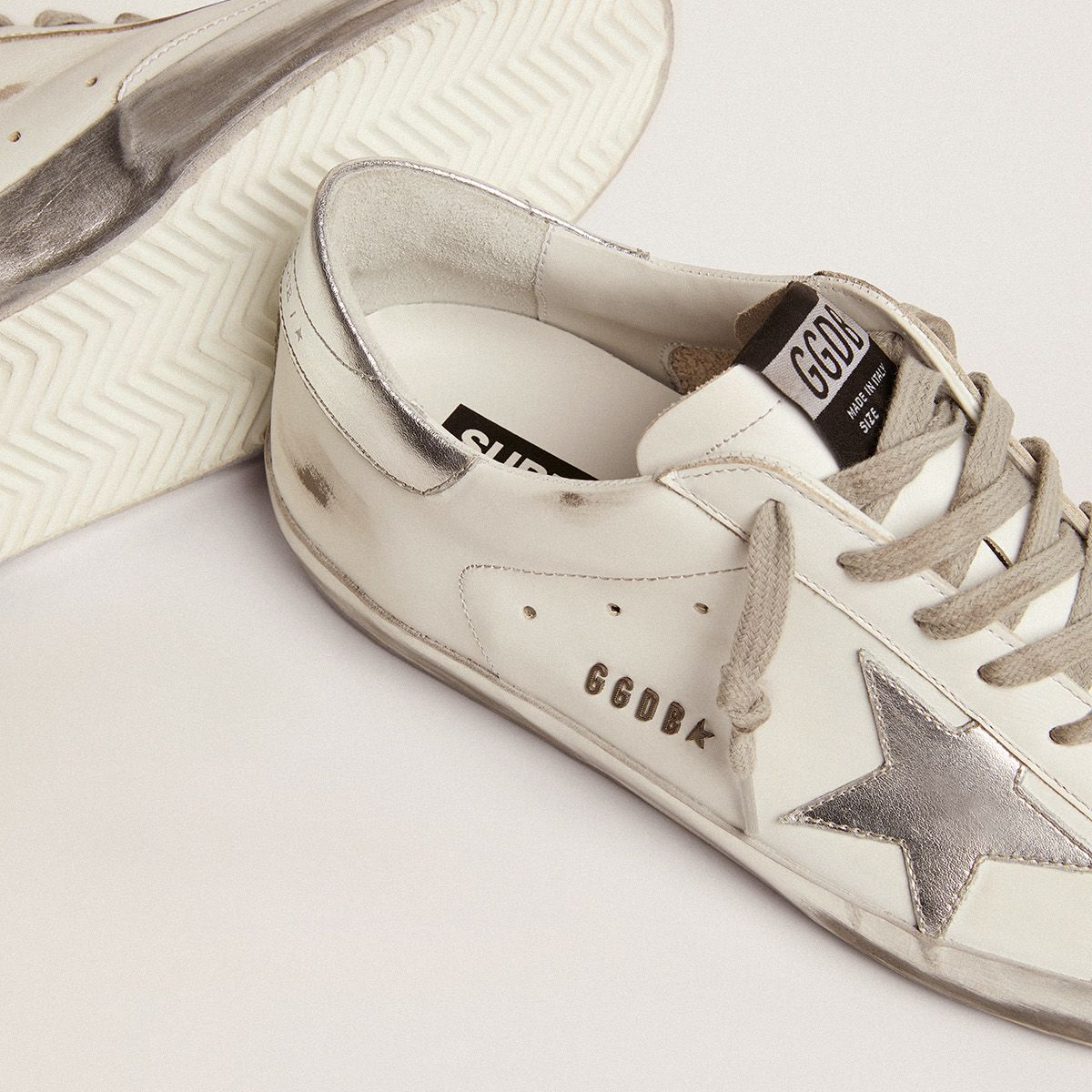 Giày Golden Goose Super Star White GMF00101-F000314-80185 - Ảnh 5