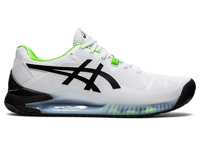 Alternative view of Giày Tennis Asics Gel Resolution 8 'White Green Gecko' 1041A079-105