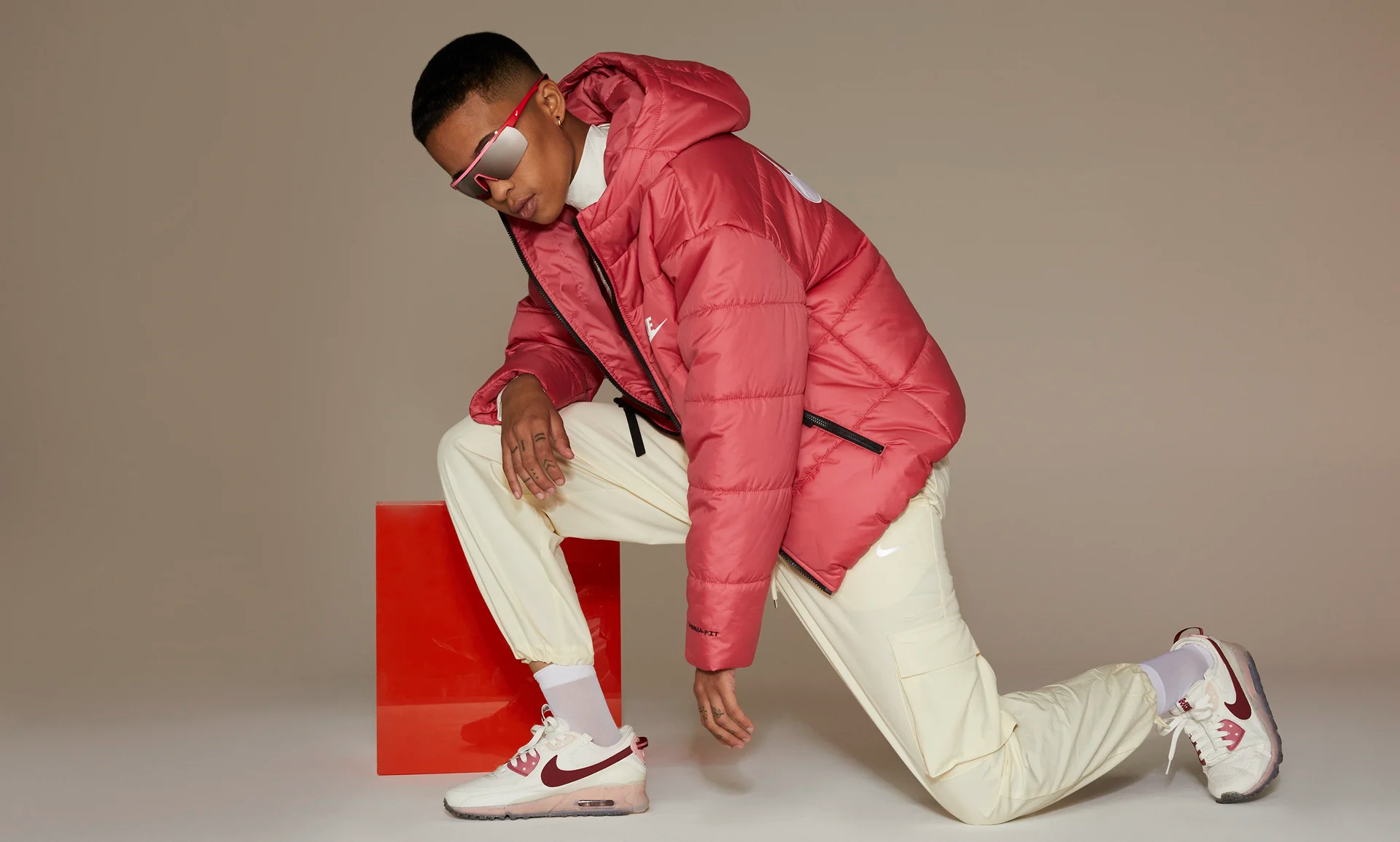 Giày Nike Wmns Air Max 90 Terrascape 'Pomegranate' DC9450-100 - Ảnh 3