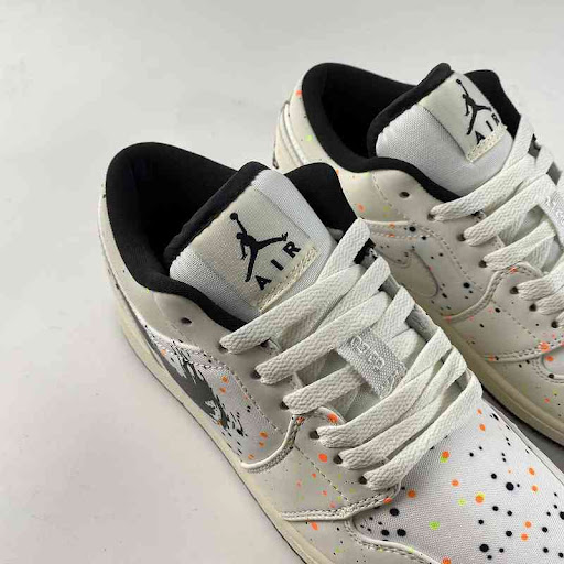 Giày Nike Air Jordan 1 Low SE GS 'Paint Splatter' DH3295-100 - Ảnh 6