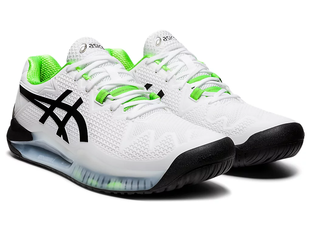 Giày Tennis Asics Gel Resolution 8 'White Green Gecko' 1041A079-105 - Ảnh 4