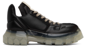 Giày Rick Owens Black Maximal Lace-Up Shoes For Men RU20F3887LSD-90