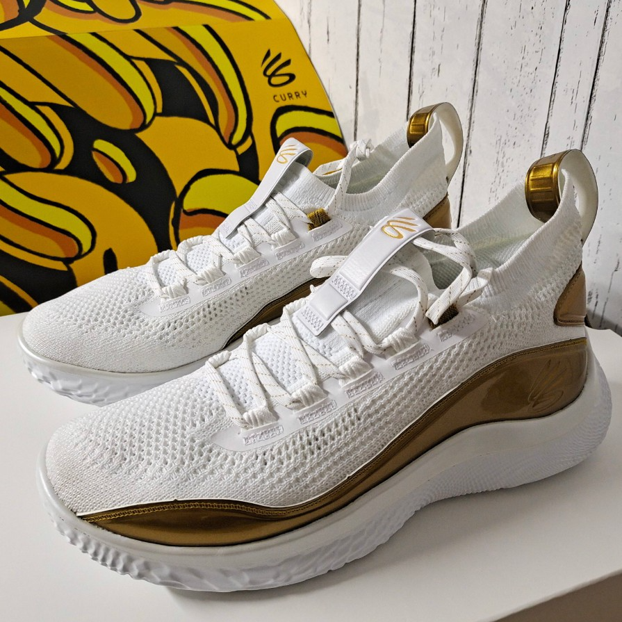 Giày Under Armour Curry Flow 8 Gold Blooded 3024456-102 - Ảnh 8