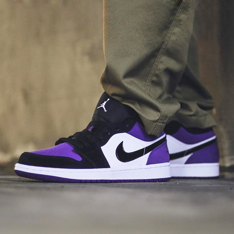 Giày Nike Air Jordan 1 Low 'Court Purple' 553558-125 - Ảnh 4