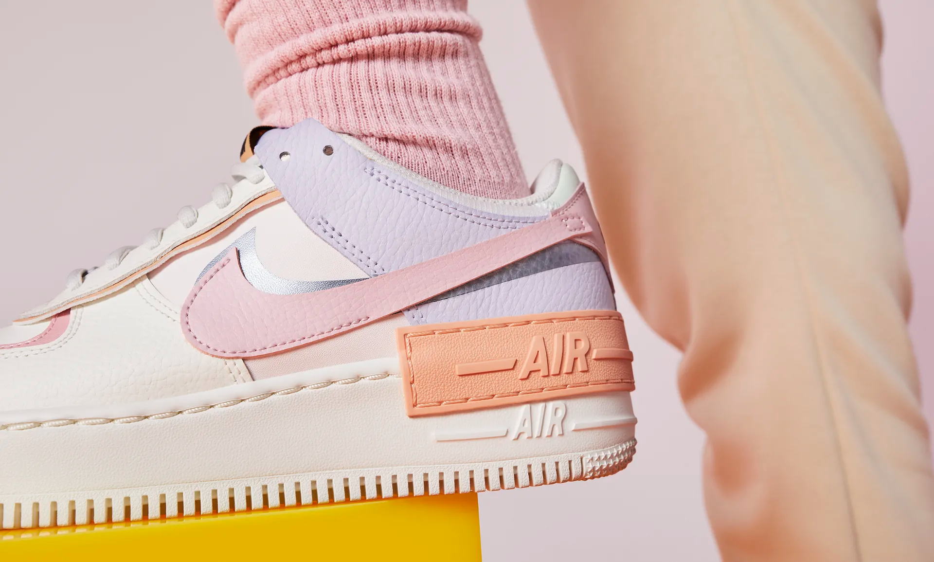 Giày Nike Wmns Air Force 1 Low Shadow Sail Pink Glaze CI0919-111 - Ảnh 2
