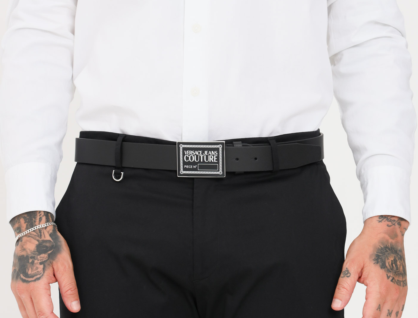 Thắt lưng Versace Men's Belt D8YWAF2171632-899 - Ảnh 3