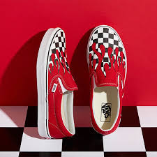 Alternative view of Giày Vans Slip-On 'Checker Flame' VN0A38F7RX5