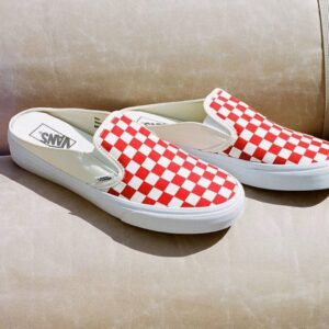 Alternative view of Giày Vans CheckerBoard Mule 'White Red' VN0004KTTLF