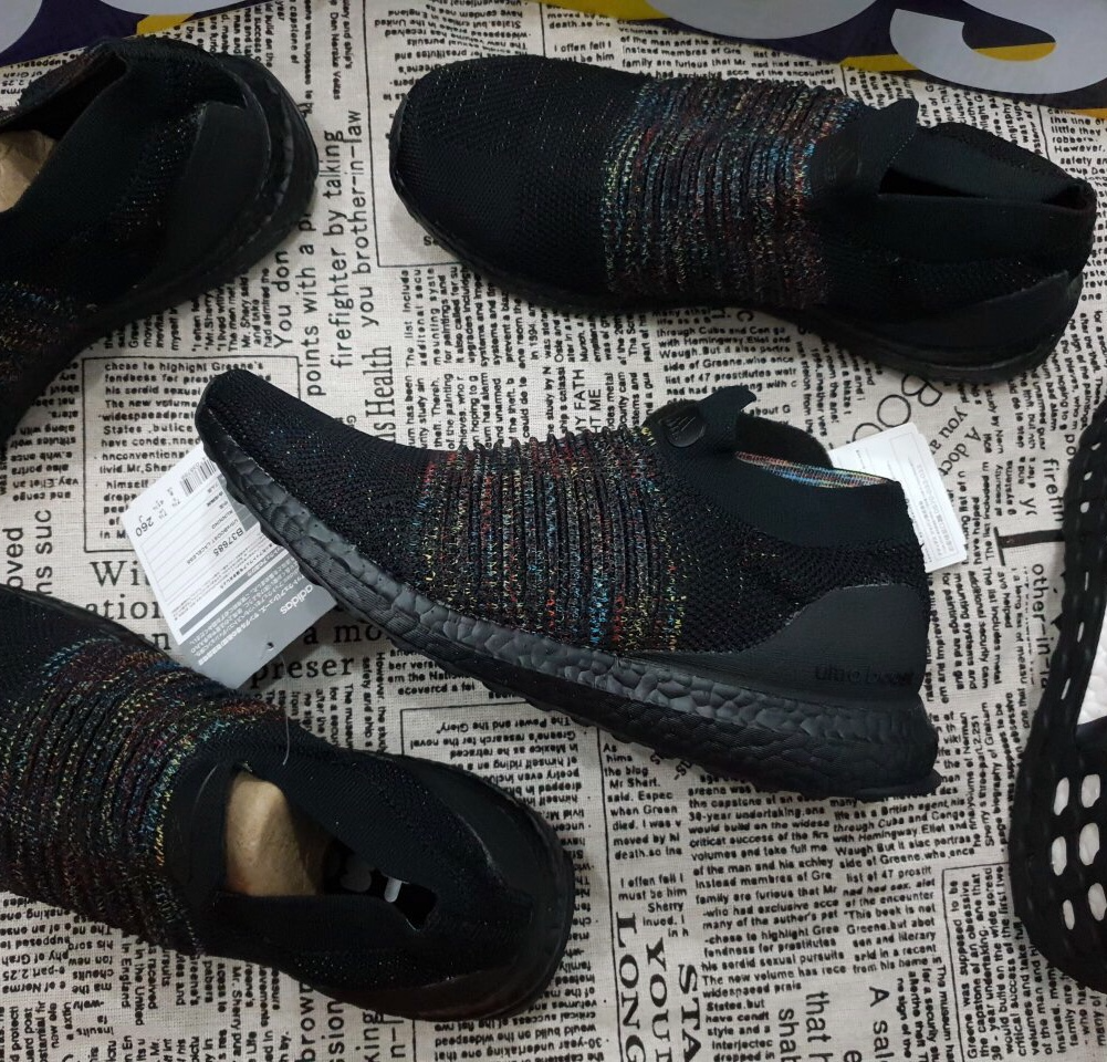 Giày Adidas UltraBoost Laceless 'Black Multi-Color' B37685 - Ảnh 3