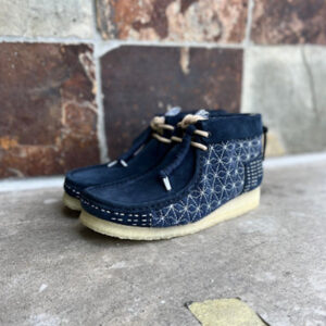 Giay Clarks Wallabee Boot 'Navy Shashiko' 261-69152