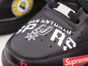 Alternative view of Giày Nike Supreme x NBA x Air Force 1 Mid 07 'Black' AQ8017-001