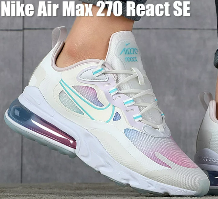 Giày Nike Wmns Air Max 270 React SE 'Light Gradient' CK6929-100 - Ảnh 2