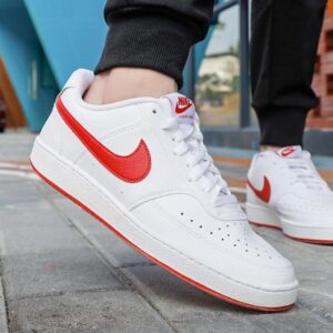 Alternative view of Giày Nike Court Vision Low 'White University Red' CD5463-102
