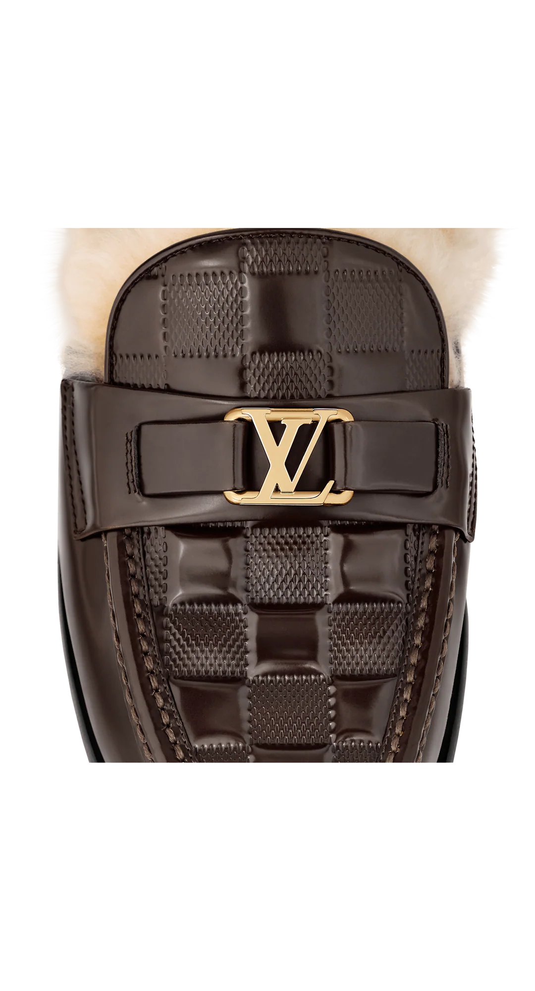 Giày Louis Vuitton Major Open Back Loafers 'Brown' 1A9HIK - Ảnh 4