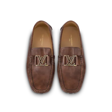 Giày Louis Vuitton Monte Carlo Mocassins Cognac Brown 1A9I1X - Ảnh 4