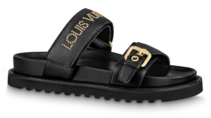 Dép Louis Vuitton Paseo Flat Comfort Mules 'Black' 1AAB6H