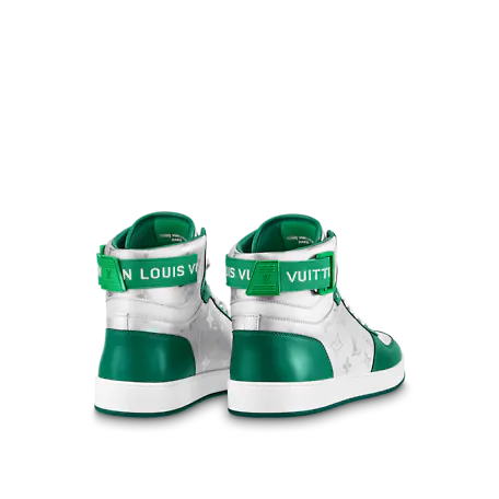 Giày Louis Vuitton Rivoli Trainer Boots Green 1A9J69 - Ảnh 3