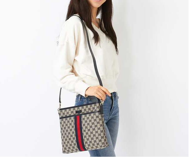 Túi Gucci Shoulder Bag GG Canvas Navy Blue 388926 KY9PZ 4080 - Ảnh 2