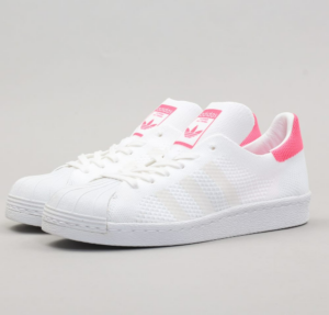 Giay Adidas Wmns Superstar 80s Primeknit 'White Solar Pink' BB5095