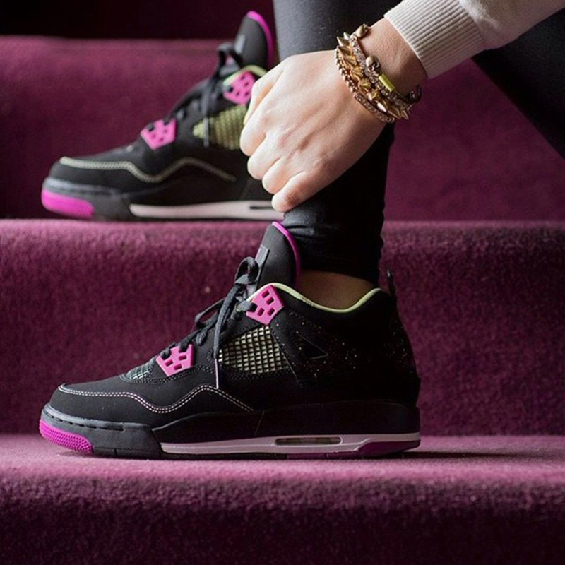 Giày Nike Air Jordan 4 Retro 30th GG 'Fuchsia' 705344-027 - Ảnh 3