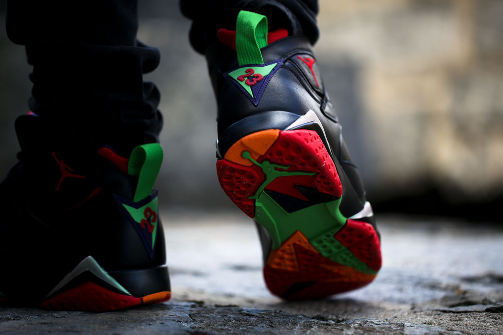 Giày Nike Air Jordan 7 Retro BG Marvin the Martian 304774-029 - Ảnh 4