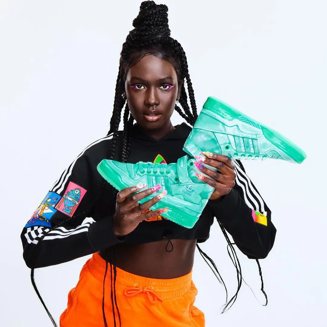 Alternative view of Giày Adidas Jeremy Scott x Forum High 'Dipped Acid Mint' G54993