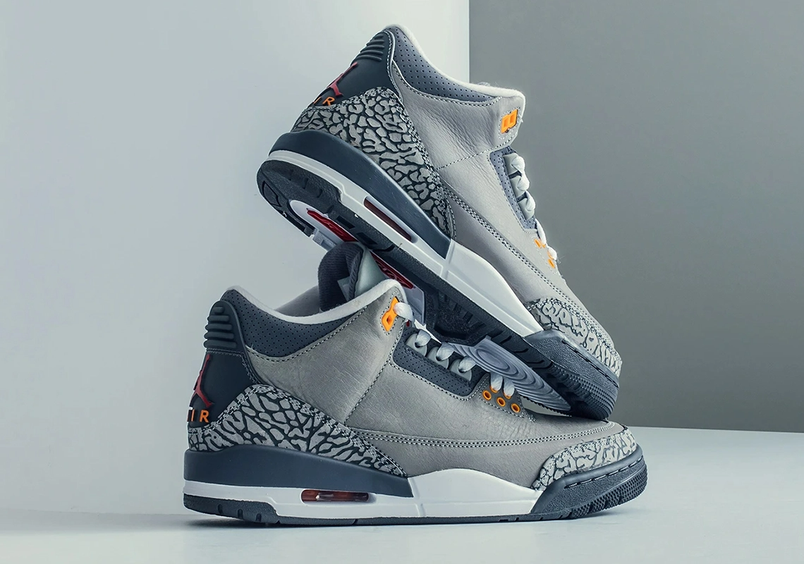 Giày Nike Air Jordan 3 Retro GS 'Cool Grey' 2021 398614-012 - Ảnh 8