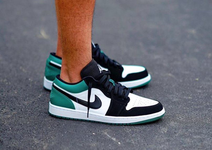 Giày Nike Air Jordan 1 Low GS 'Mystic Green' 553560-113 - Ảnh 4