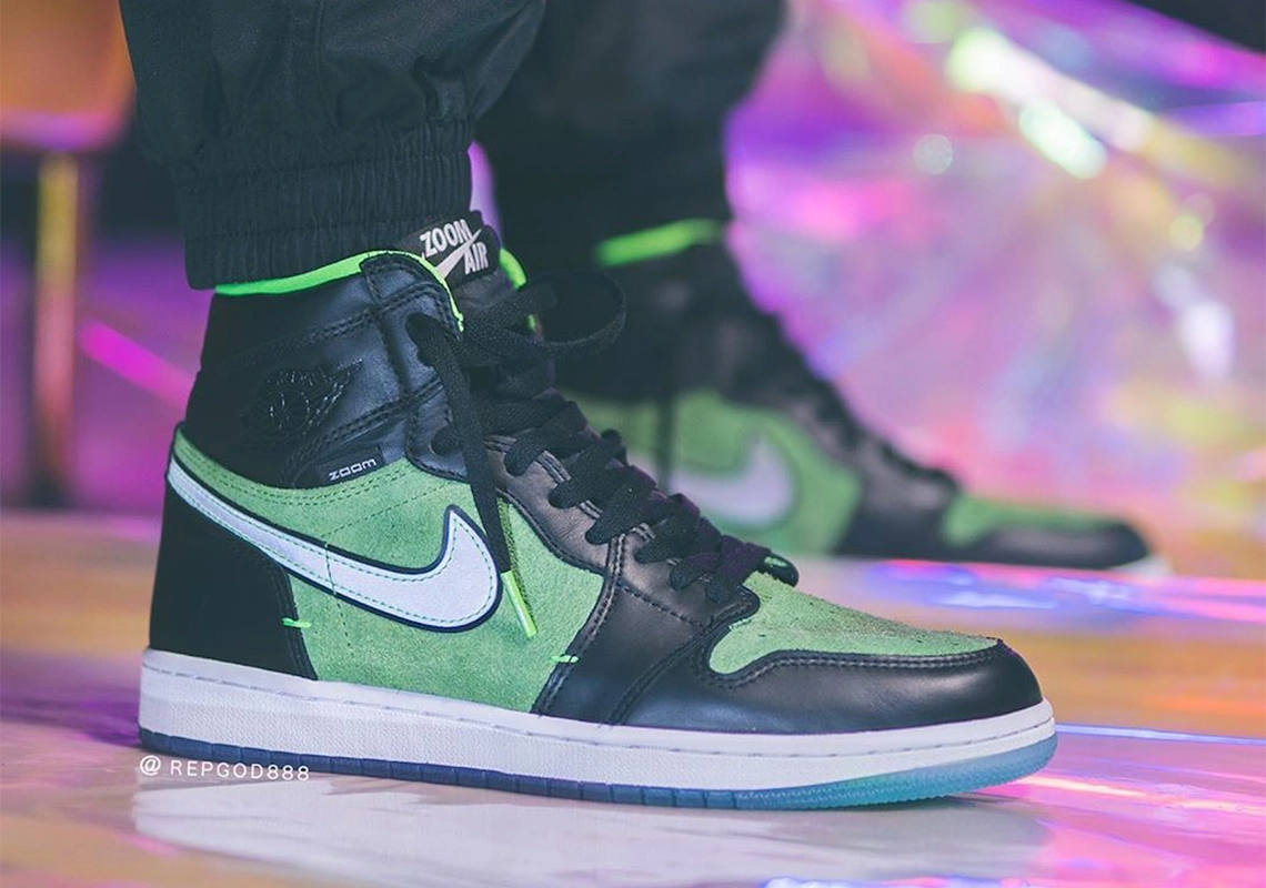Giày Nike Air Jordan 1 High Zoom 'Zen Green' CK6637-002 - Ảnh 6