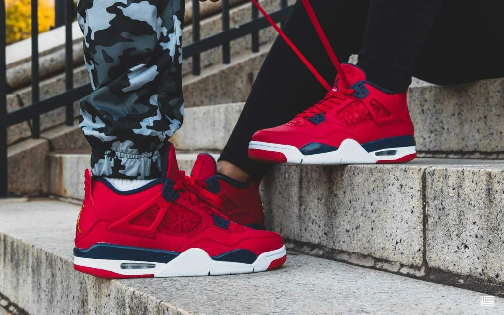 Giày Nike Air Jordan 4 Retro GS 'FIBA' 408452-617 - Ảnh 6