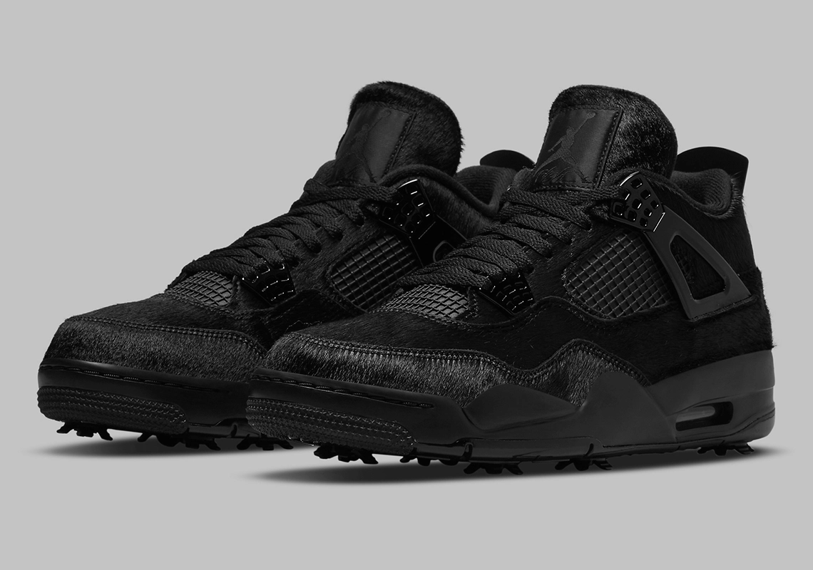Giày Golf Nike Air Jordan 4 Golf 'Black Cat' CU9981-001 - Ảnh 9