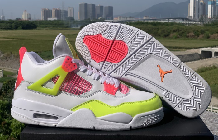 Giày Nike Air Jordan 4 Retro GS 'Lemon Venom' CV7808-100 - Ảnh 7