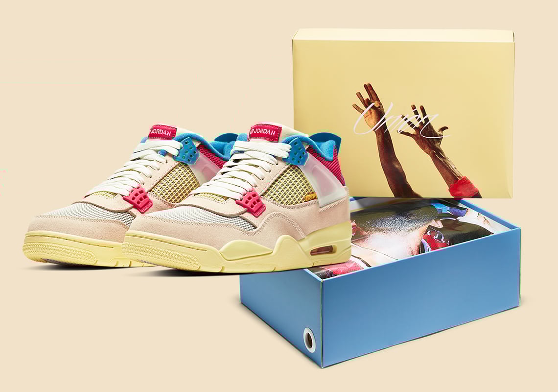 Giày Nike Air Union LA x Air Jordan 4 Retro 'Guava Ice' DC9533-800 - Ảnh 2