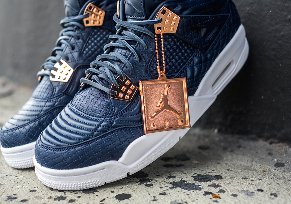 Giày Nike Air Jordan 4 Retro PRM 'Obsidian' 819139-402 - Ảnh 3