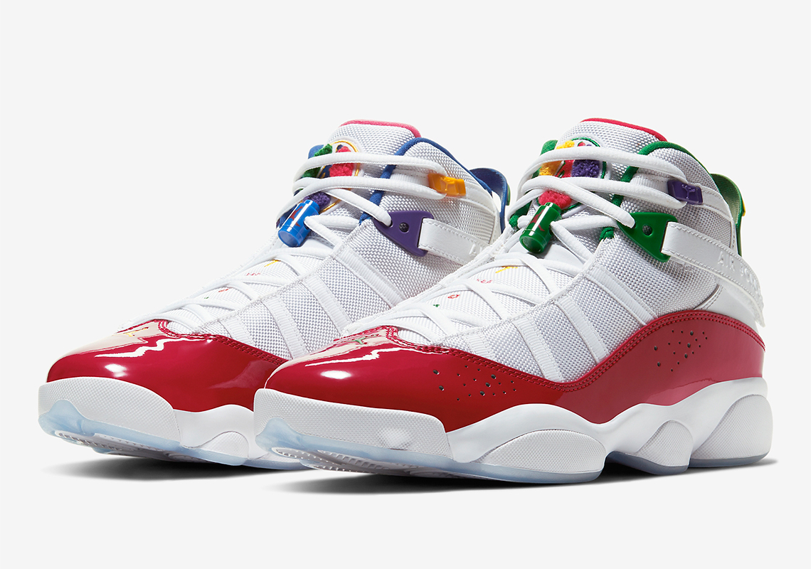 Giày Nike Air Jordan 6 Rings 'Multi-Color' CW7003-100 - Ảnh 4