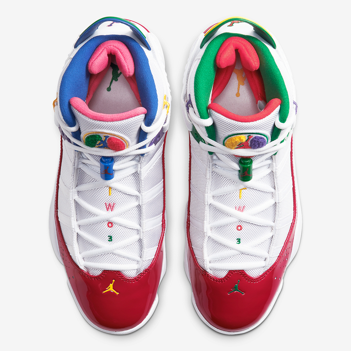 Giày Nike Air Jordan 6 Rings 'Multi-Color' CW7003-100 - Ảnh 5