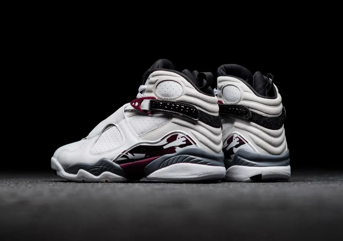 Alternative view of Giày Nike Wmns Air Jordan 8 Retro 'Burgundy' CI1236-104