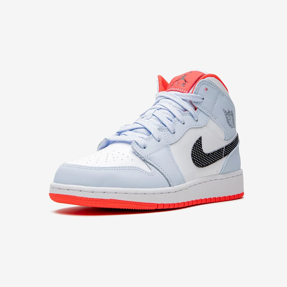 Giày Nike Air Jordan 1 Mid GS 'Half Blue' 555112-400 - Ảnh 8